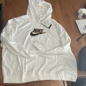 Nike White Sweater with Iconic Branding